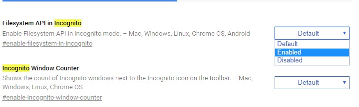 How to enable Google Chrome Incognito Mode detection blocking