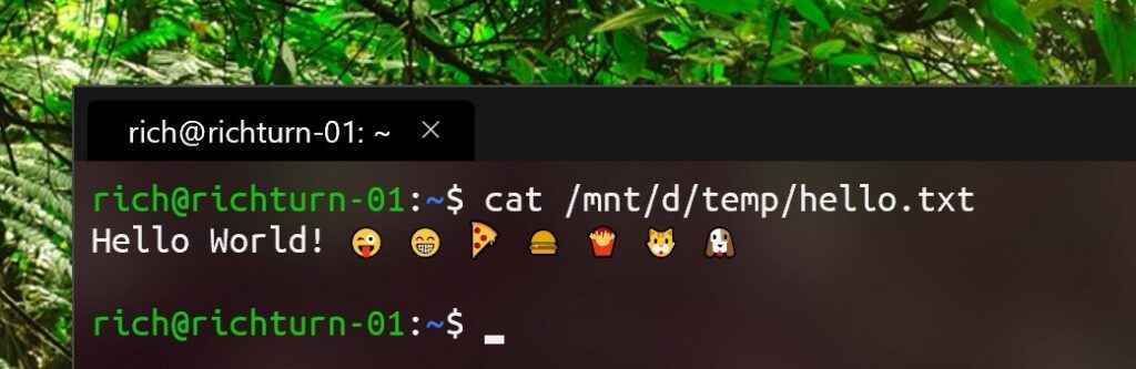 emoji support in new windows terminal