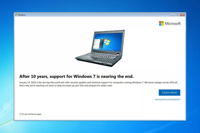 windows 7 end of life
