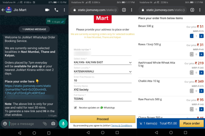 how order on jiomart step by step