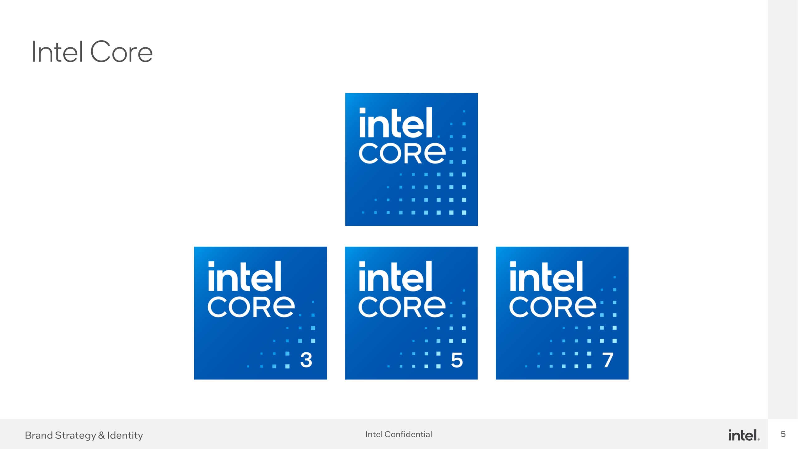 New Intel processor sticker/badge